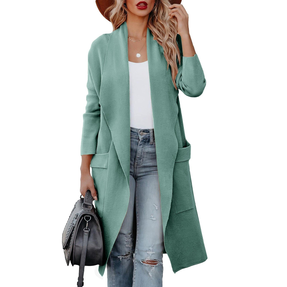 Caty - stijlvolle lange Cardigan Voor Dames