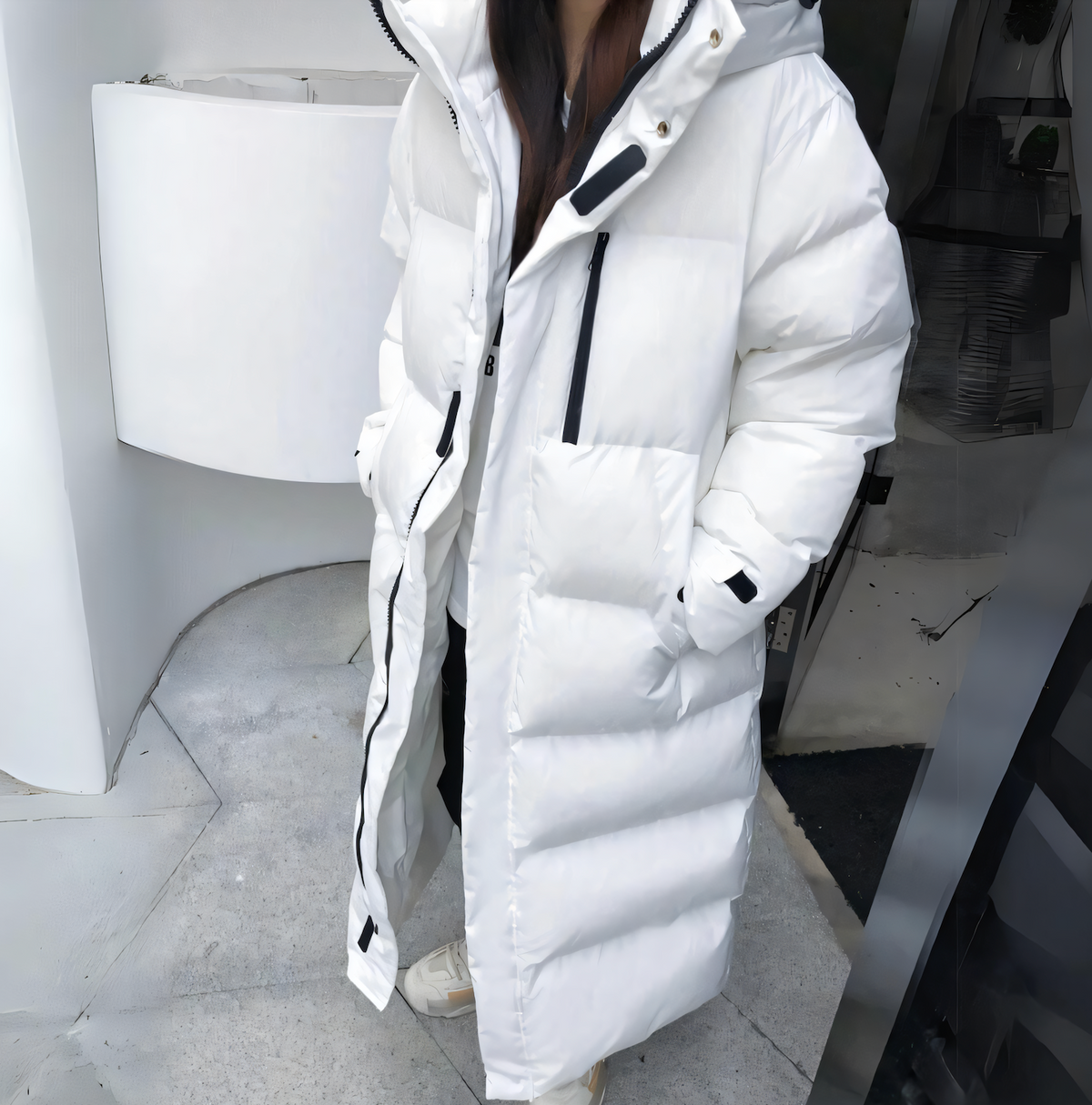 Tara - lange Puffer Jas Voor Dames