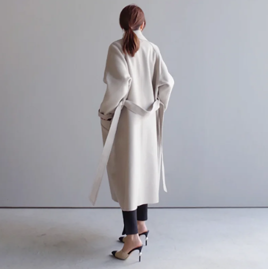 Chaveli - elegante Wollen Jas Voor Dames