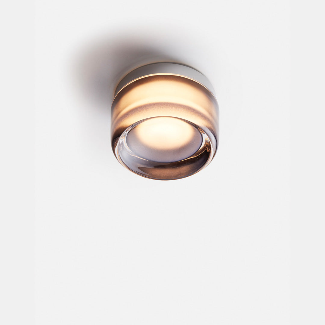 Glazen wandlamp met reliëf voor binnen en buiten