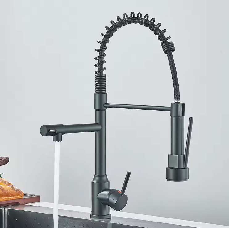 Uittrekbare keukenkraan | Warm en koud water | Eenhendelmengkraan