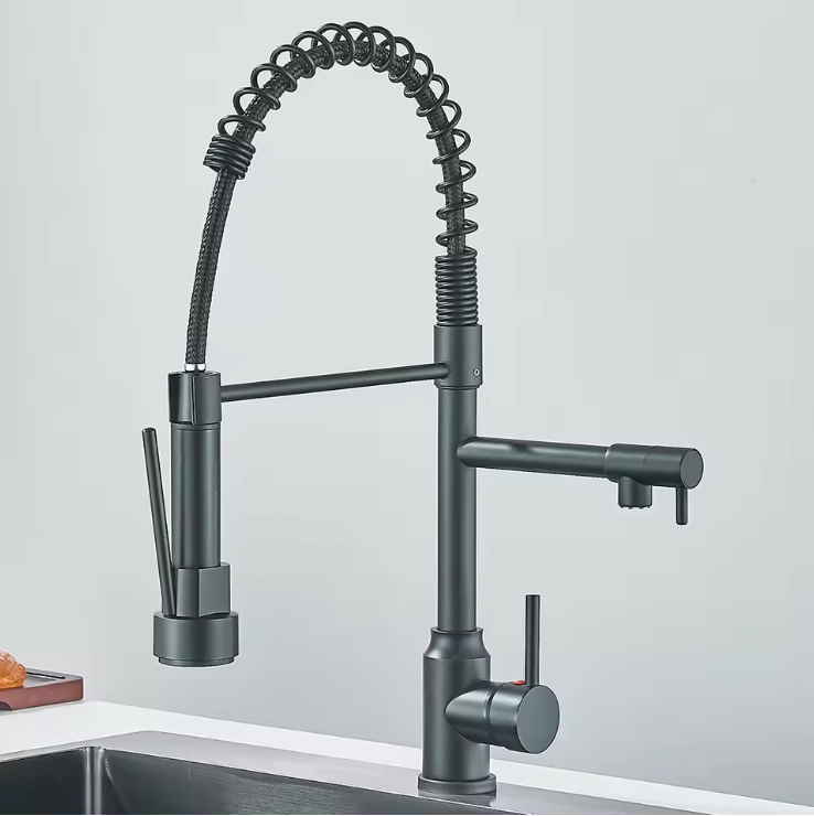 Uittrekbare keukenkraan | Warm en koud water | Eenhendelmengkraan