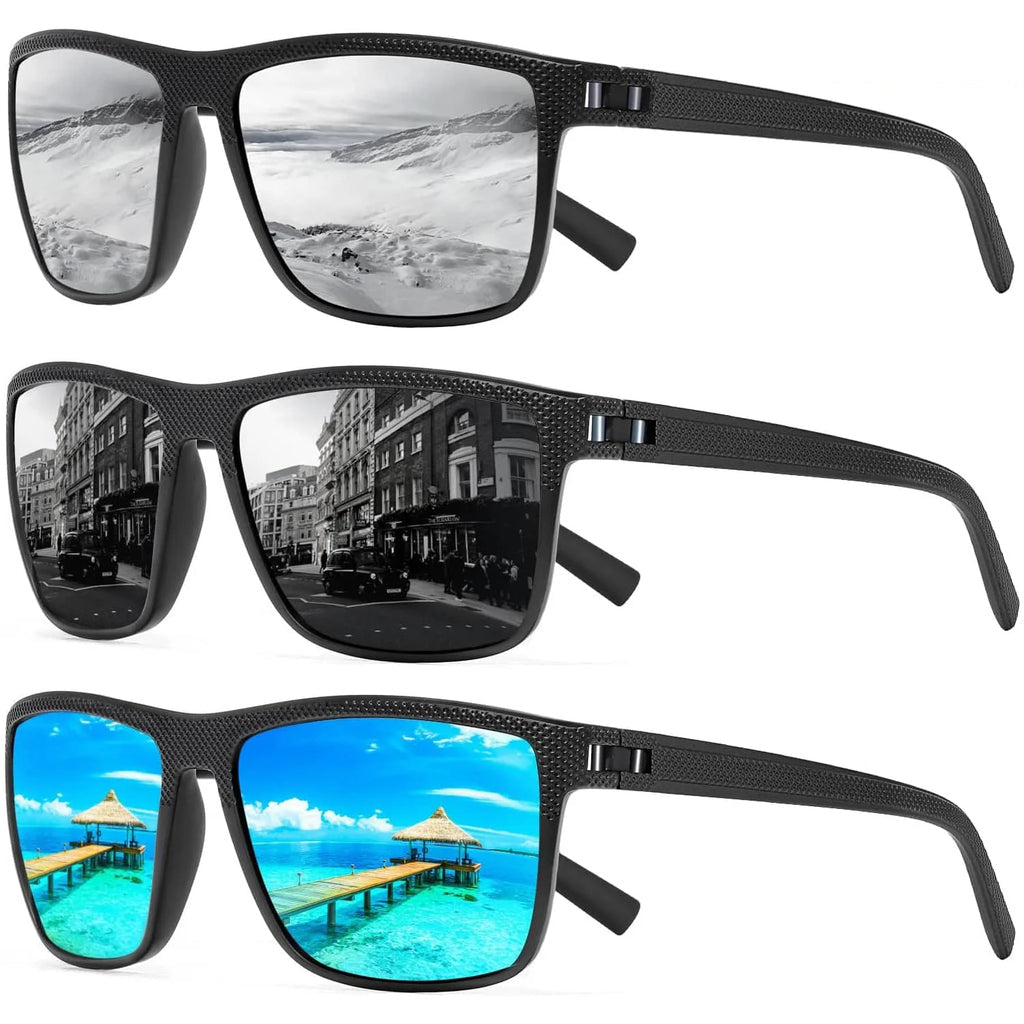 Gepolarisierte Sonnenbrille 3er-Pack – Solvion