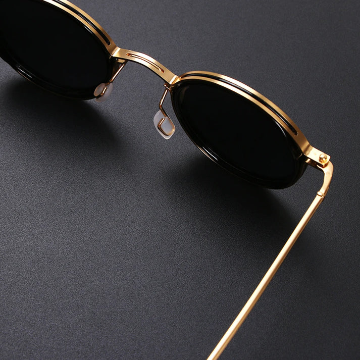 Vintage Titanium Gepolariseerde Zonnebril