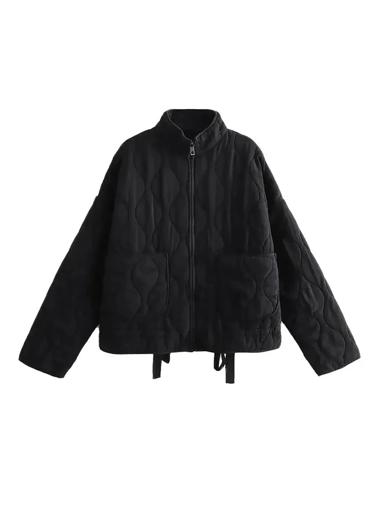Sarah - oversized vintage Gewatteerde Dames Jas