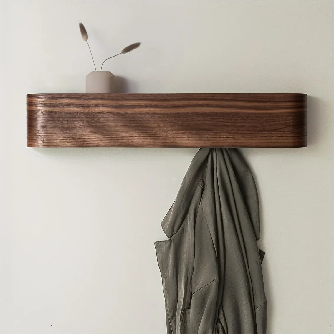 NordicHide Rack Wandkapstok met plank & verborgen haken