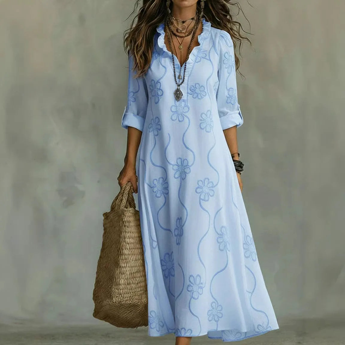Sienna™ | Buikcamouflerende Bloemen Zomerjurk