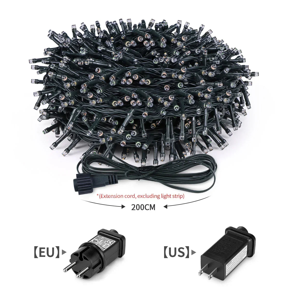 LuminaraX | LED-lichtsnoer buiten 24V | 8 lichtmodi | Waterdicht IP65 | 10–100 m | Voor tuin, huis en kerstversiering
