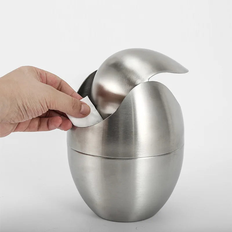 LuxBin Mini Prullenbak van roestvrij staal