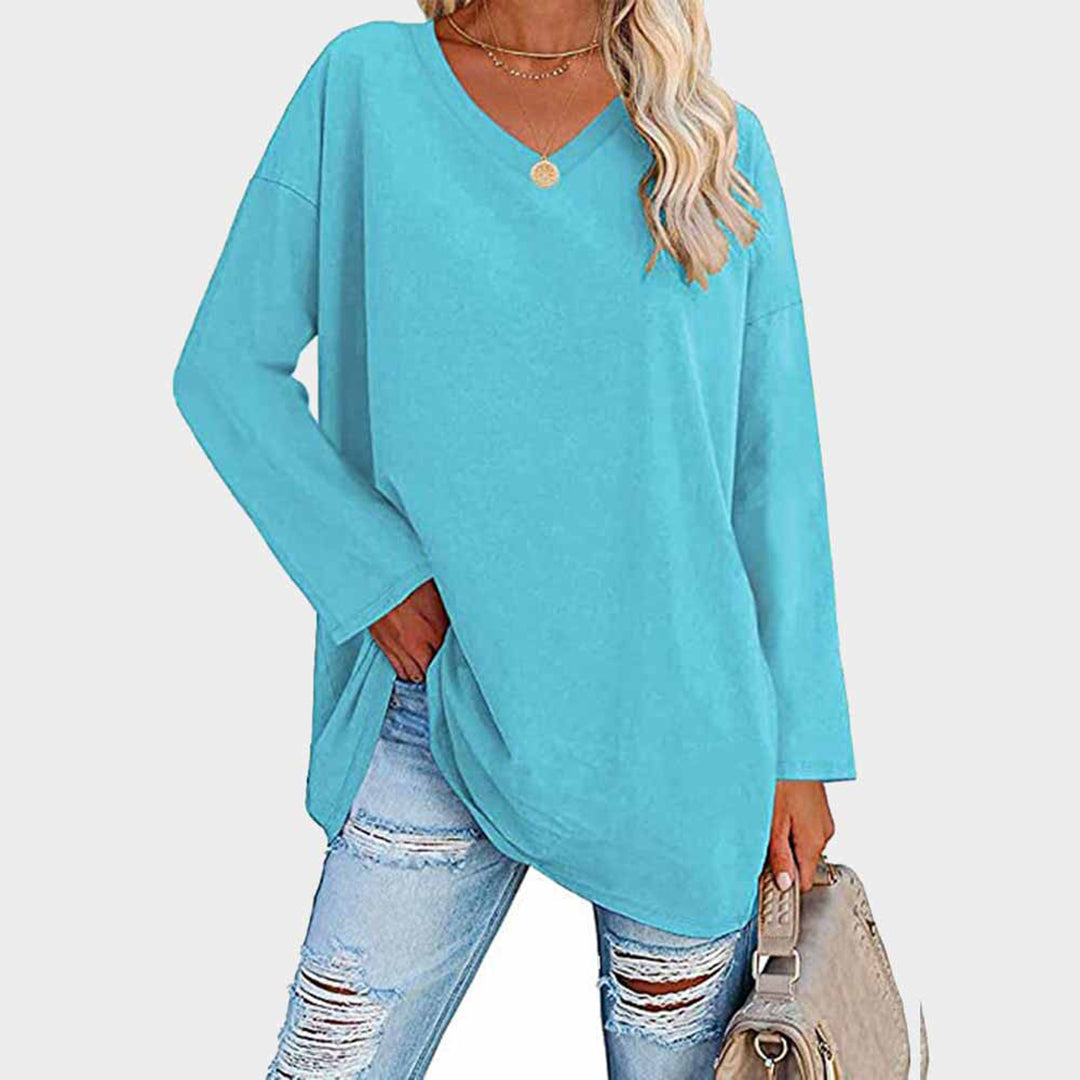 Aiah – elegante Top met lange Mouwen