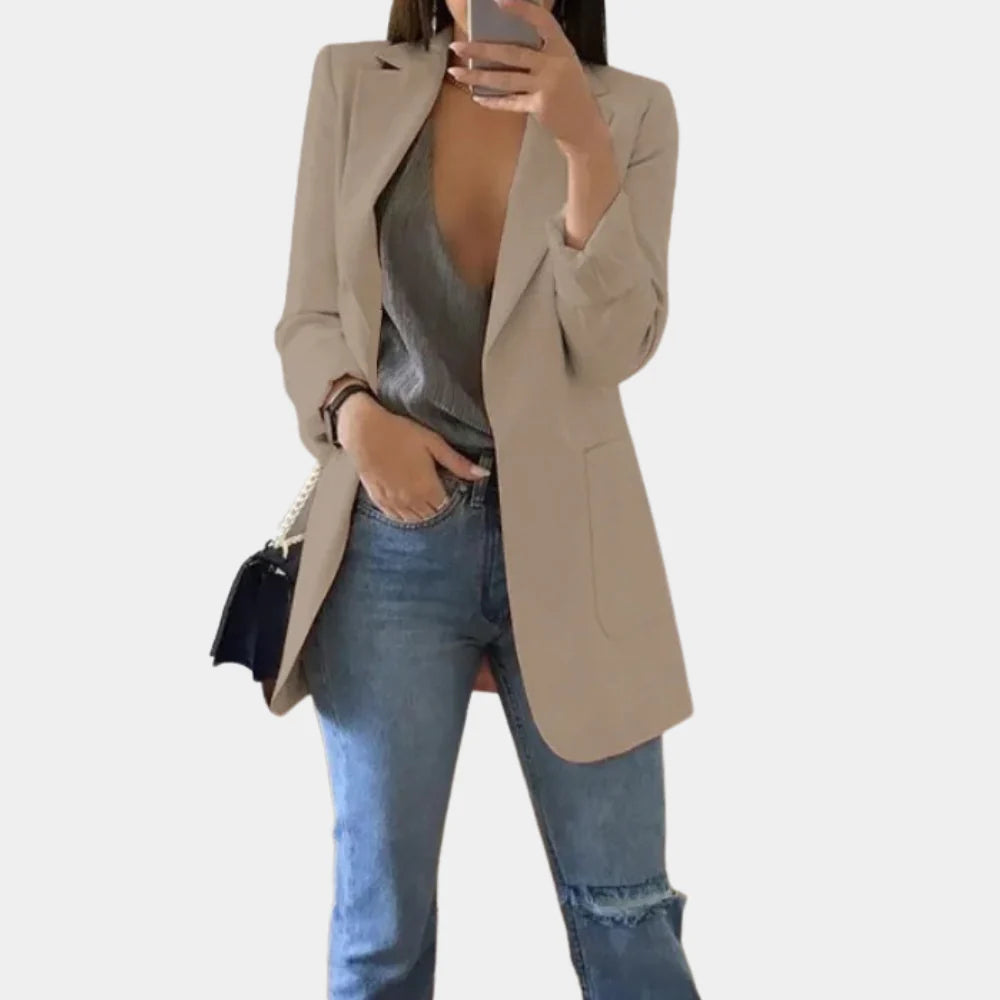 Nova – Lange Slim Fit Blazer Dames