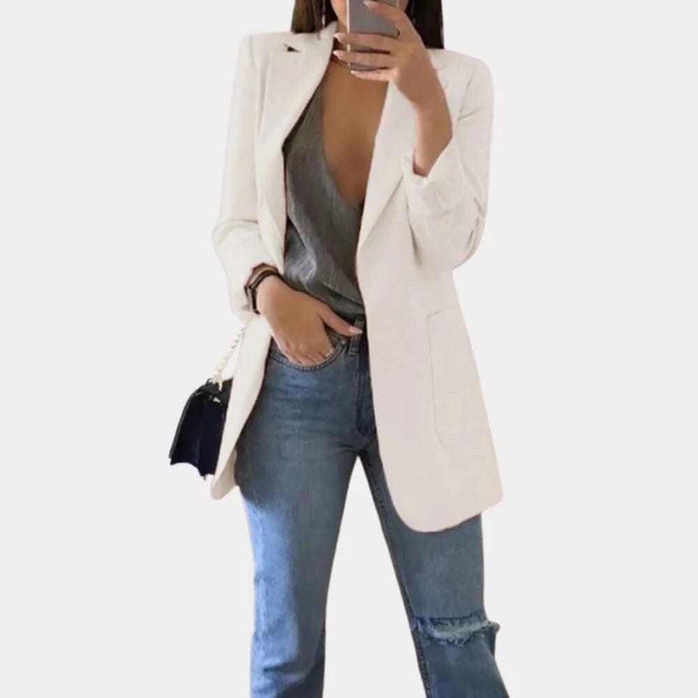 Nova – Lange Slim Fit Blazer Dames