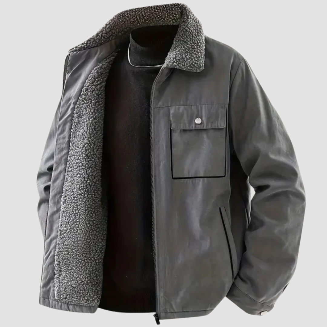 Suede Cargo Jas voor mannen