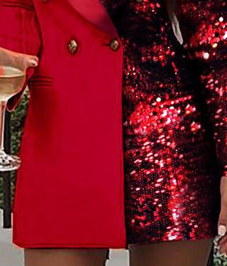 Blazerjurk met glitters voor dames