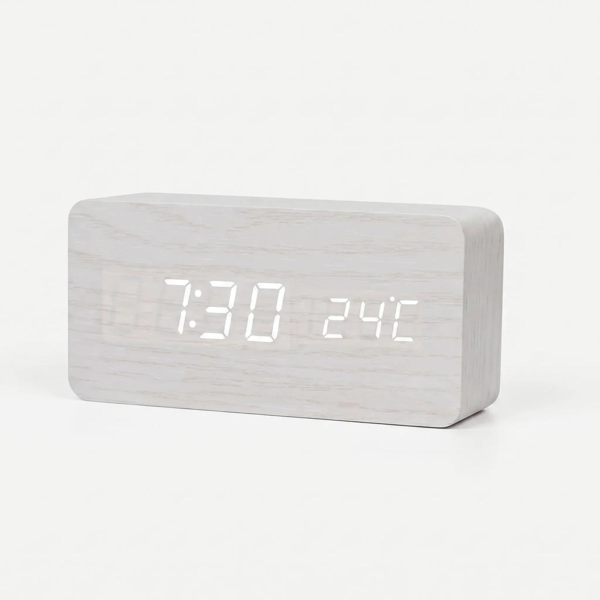 TimbroveVoice-Activated LED Desk Clock
