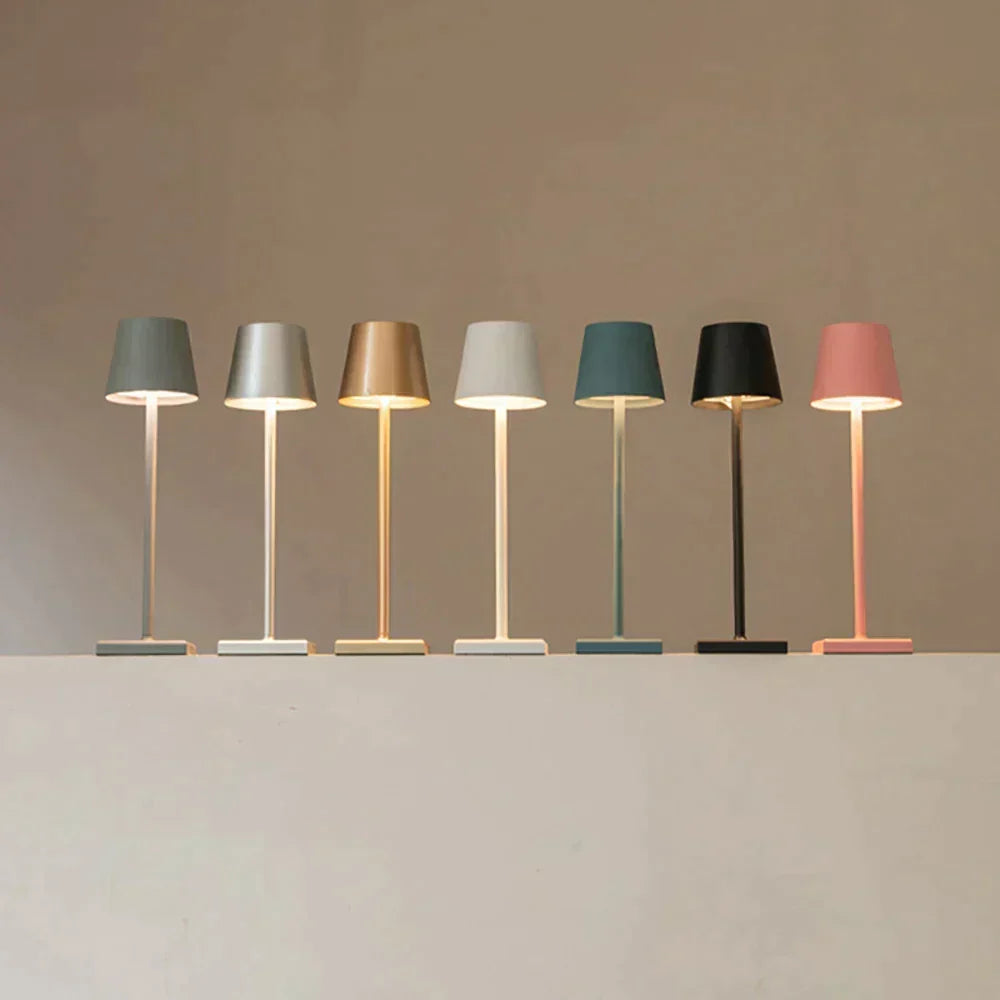 Draadloze tafellamp | Minimalistisch ontwerp | Dimbaar led-licht