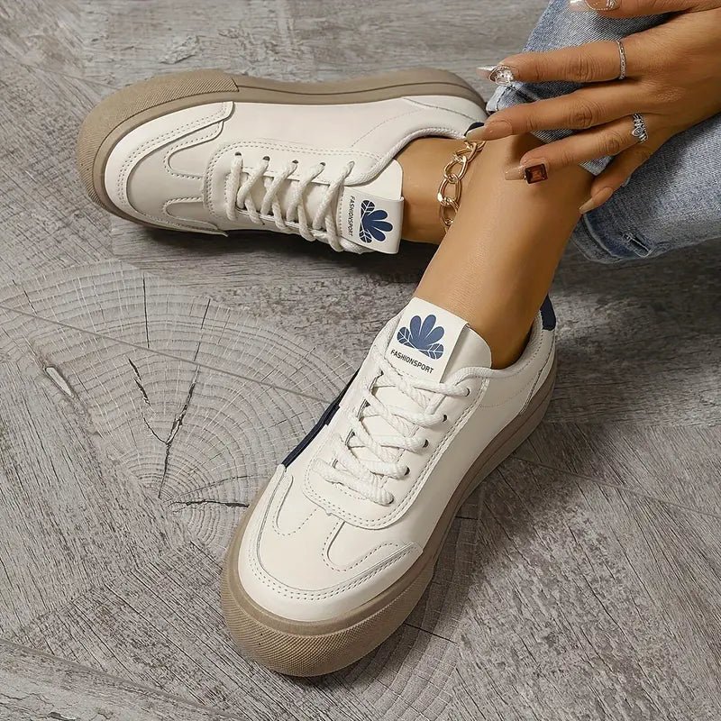 Dames Sneakers met Kleurblokken en Sportieve Look