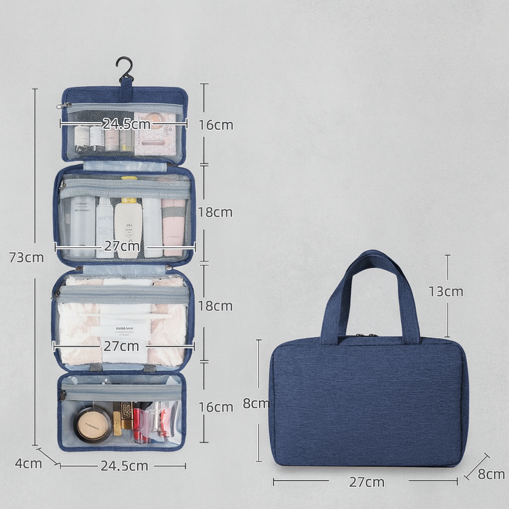 Sam toiletartikelenorganizer met meerdere compartimenten