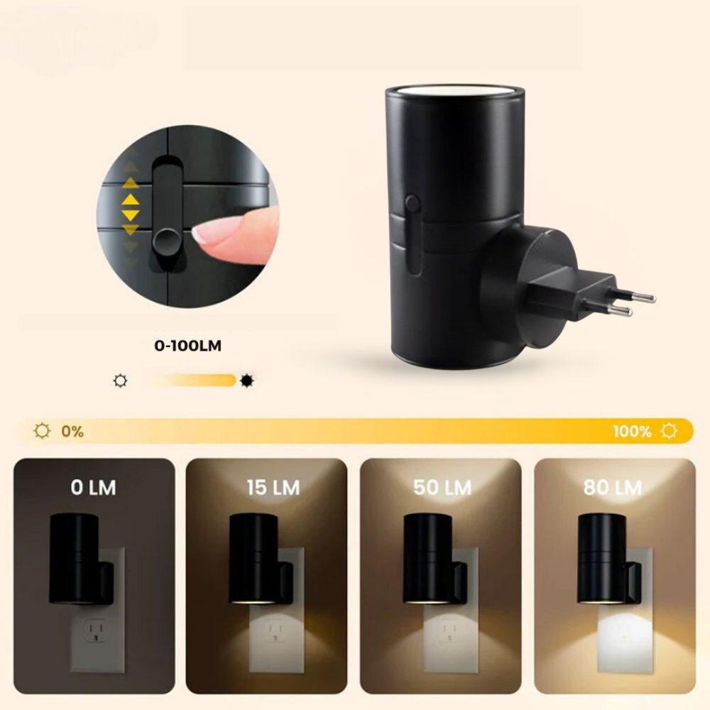 Bauhaus-design nachtlamp - dimbaar LED-licht