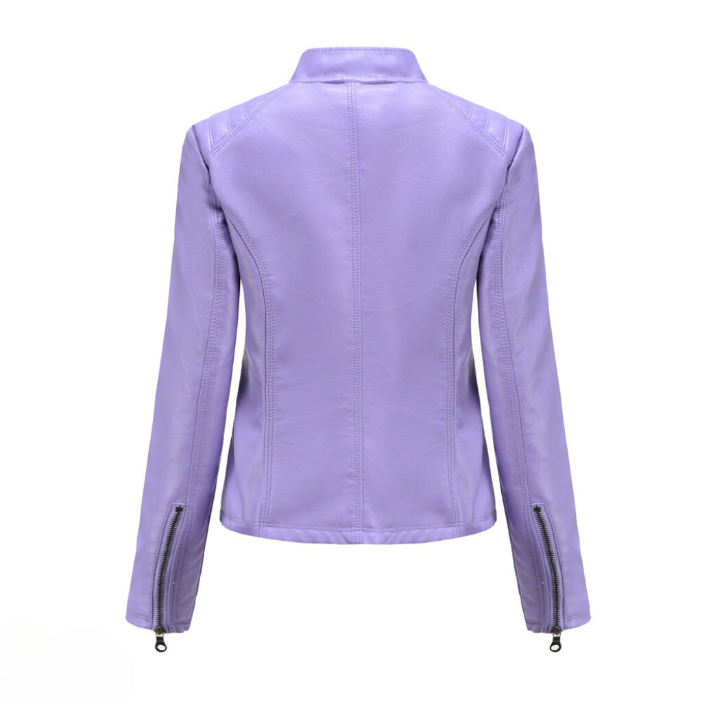 PU‑Leren Bikerjack voor Dames