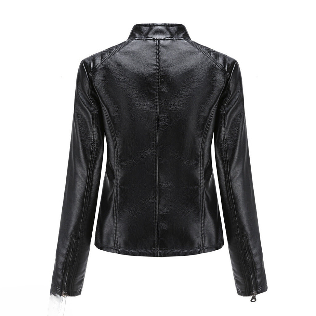 PU‑Leren Bikerjack voor Dames