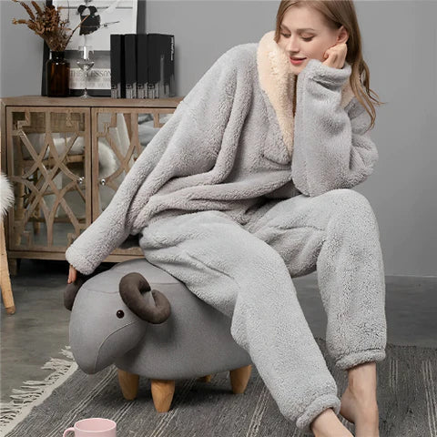 Fluffy Night Fleece - Pyjamaset voor dames