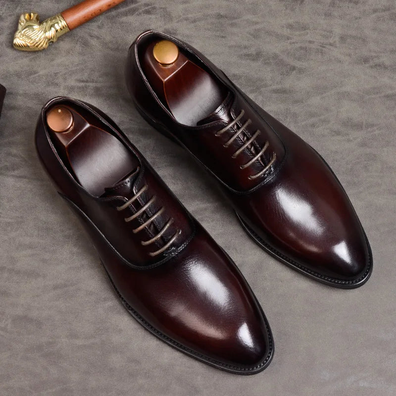 Italiaanse Leren Oxford Schoenen voor Heren