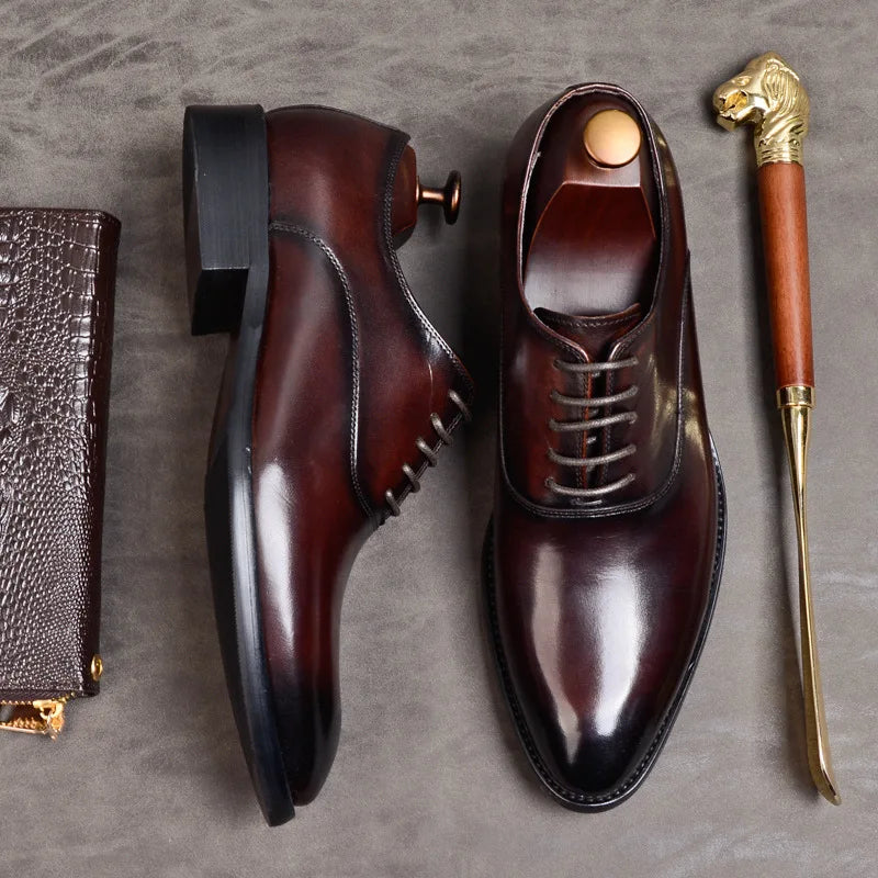 Italiaanse Leren Oxford Schoenen voor Heren