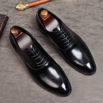 Italiaanse Leren Oxford Schoenen voor Heren