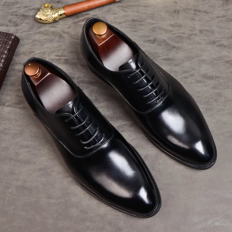 Italiaanse Leren Oxford Schoenen voor Heren