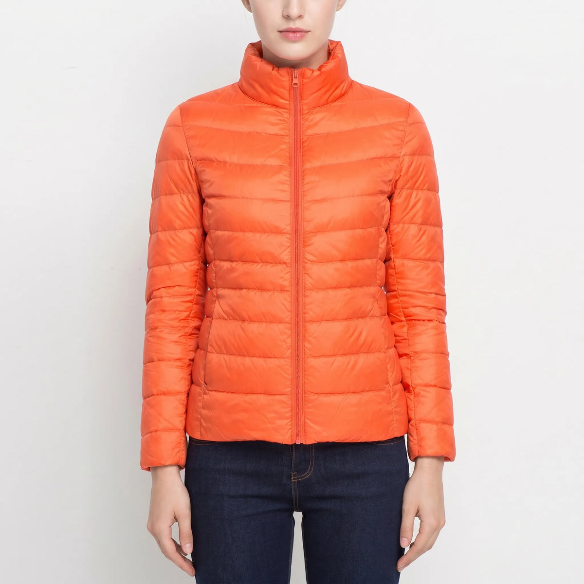 VelauraQuilted Fitted Puffer Jacket For Women