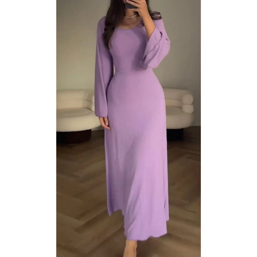 Faldore - elegante Gebreide Maxi Jurk