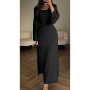 Faldore - elegante Gebreide Maxi Jurk