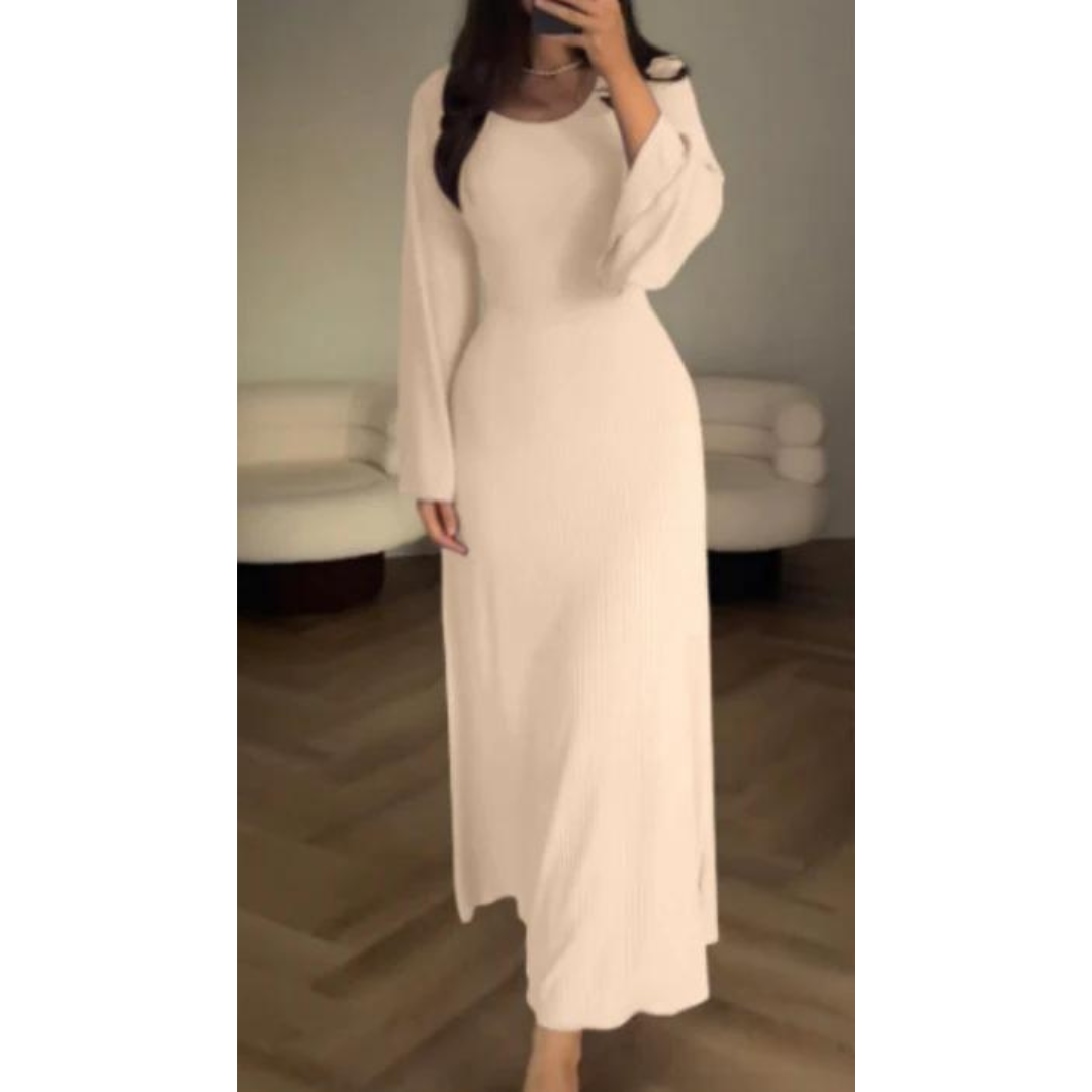 Faldore - elegante Gebreide Maxi Jurk
