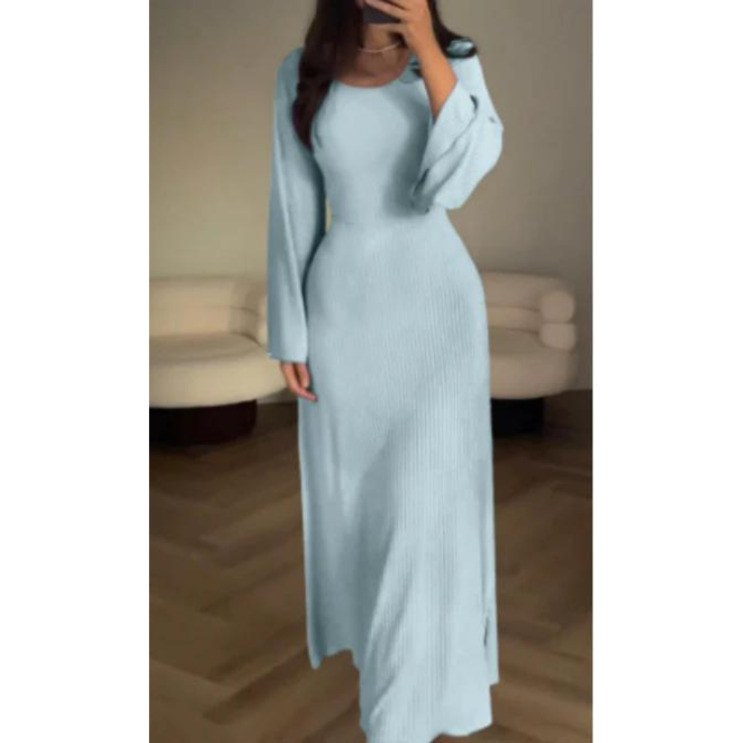 Faldore - elegante Gebreide Maxi Jurk