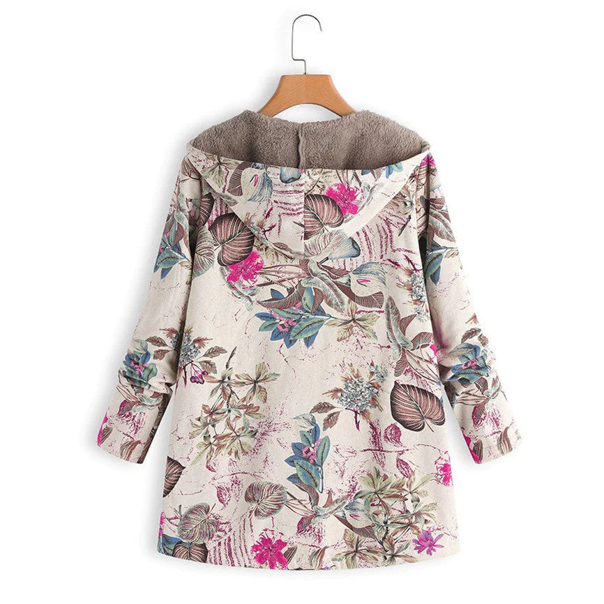 Linda - vintage warme Dames Jas Met zachte Voering