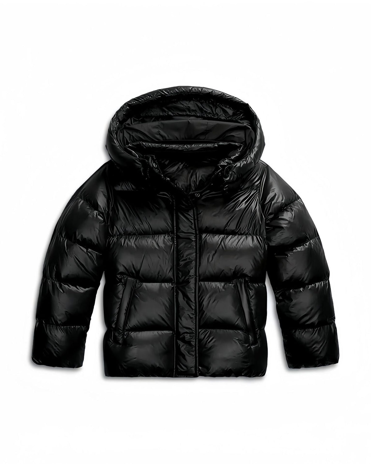 Dames winterjas met vaste capuchon