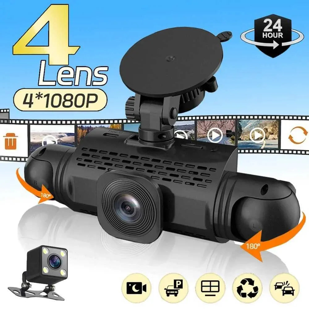 360° Autodashcam | DashGard Pro CX360 | Full HD Rijrecorder met Nachtzicht & Parkeermonitor