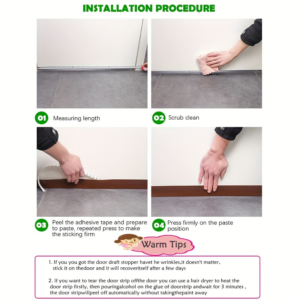 EasyFix Tochtstrip - 100cm x 5cm - Tochtstrip voor deuren