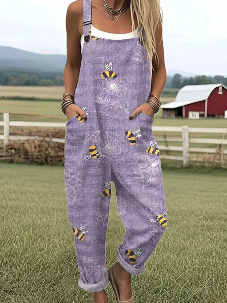 Alana mouwloze jumpsuit met wijde pijpen voor dames