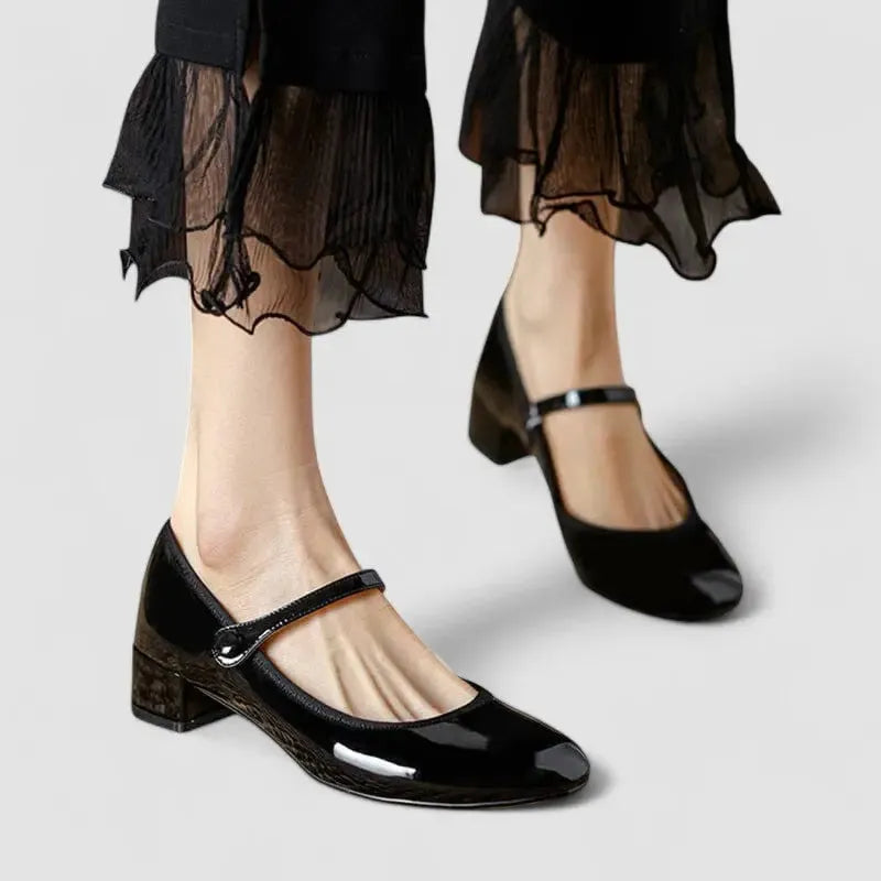 Alessia Mary Jane-schoenen voor dames met blokhak