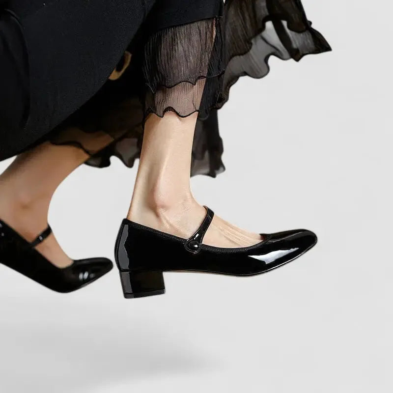 Alessia Mary Jane-schoenen voor dames met blokhak