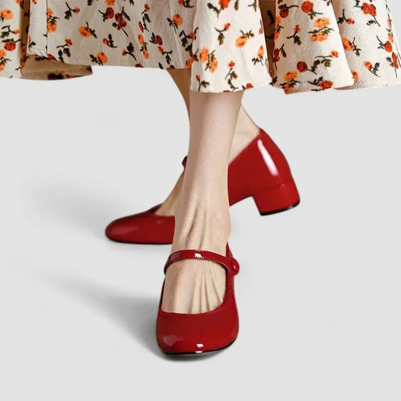 Alessia Mary Jane-schoenen voor dames met blokhak