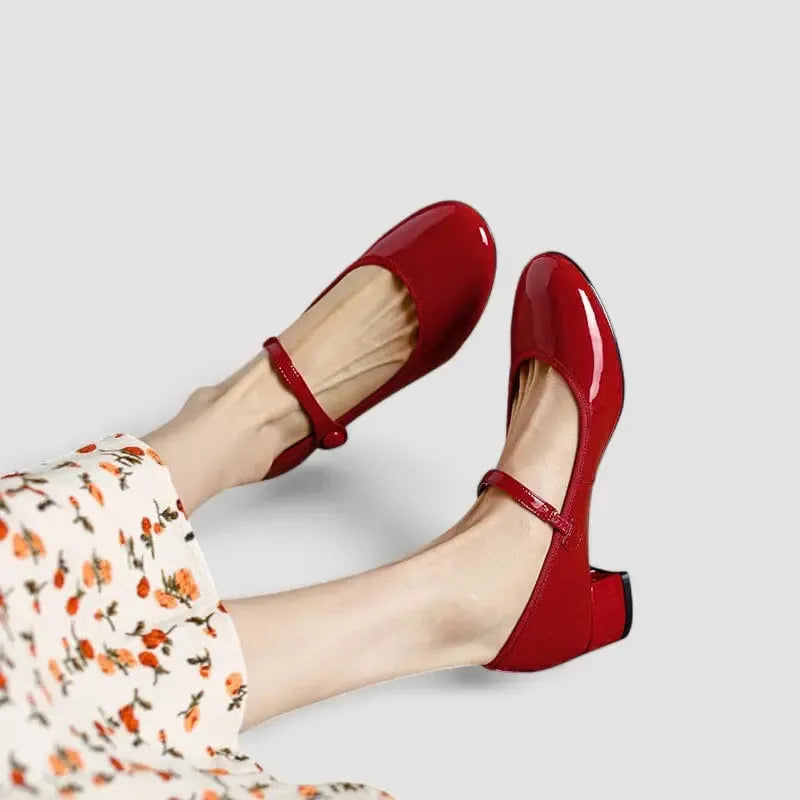 Alessia Mary Jane-schoenen voor dames met blokhak