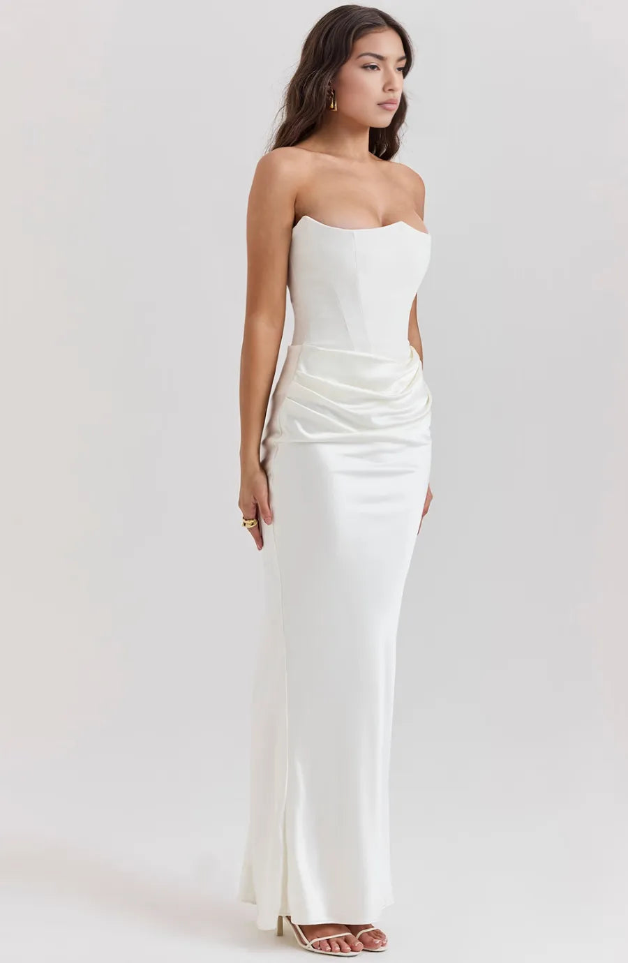 Aletheia strapless maxijurk voor dames