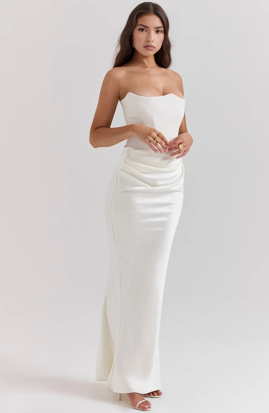 Aletheia strapless maxijurk voor dames