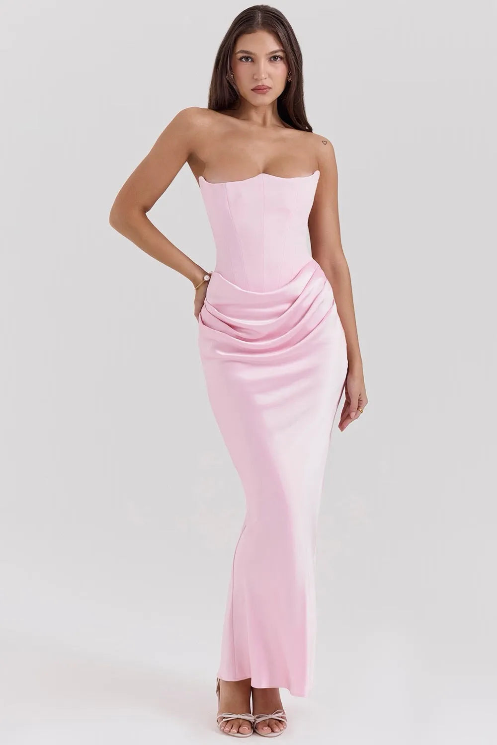 Aletheia strapless maxijurk voor dames