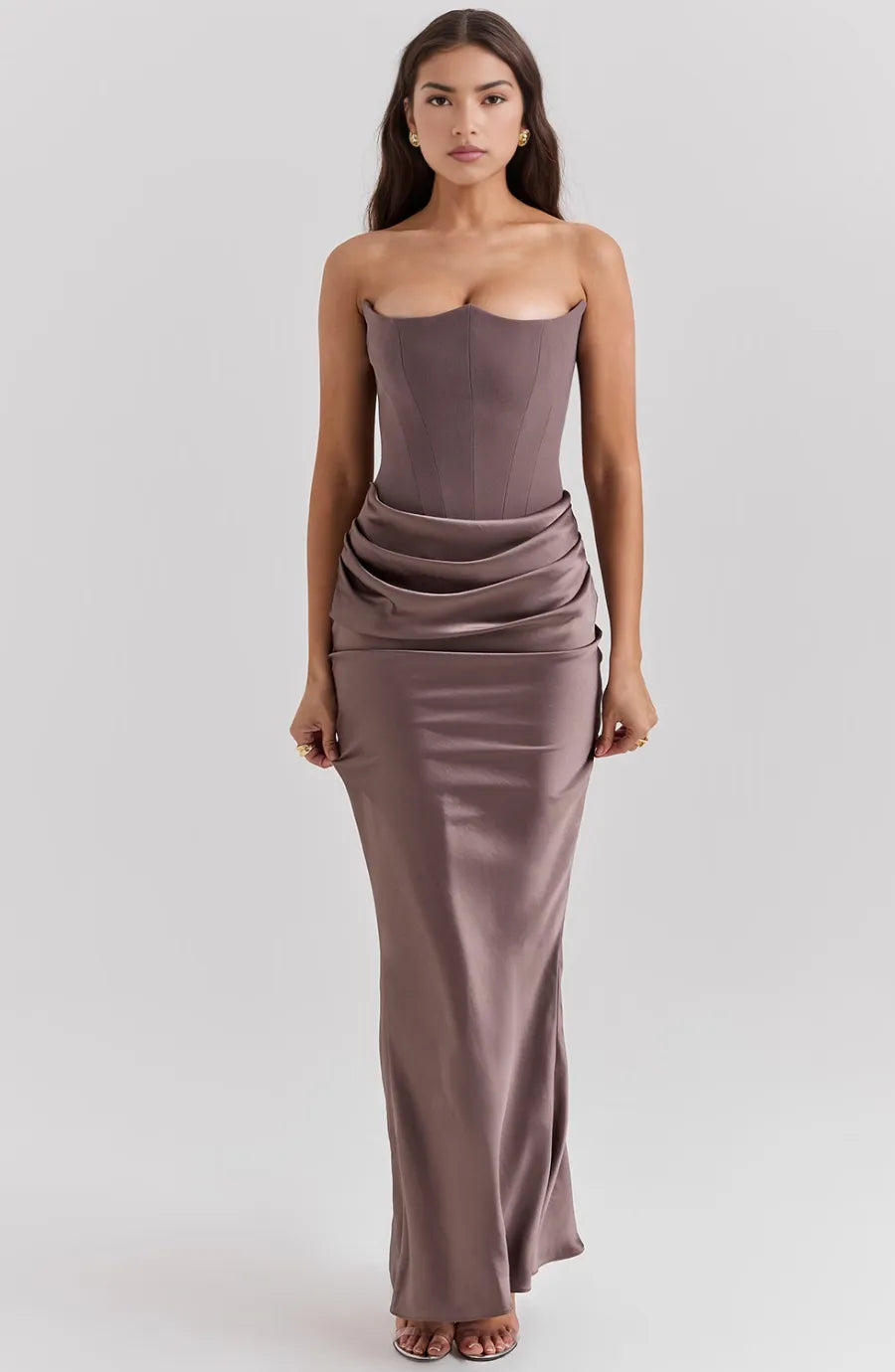 Aletheia strapless maxijurk voor dames