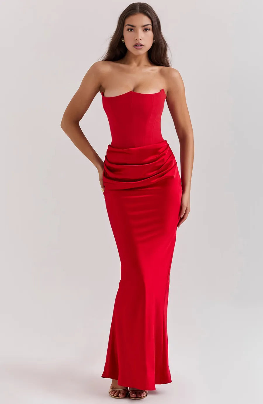 Aletheia strapless maxijurk voor dames