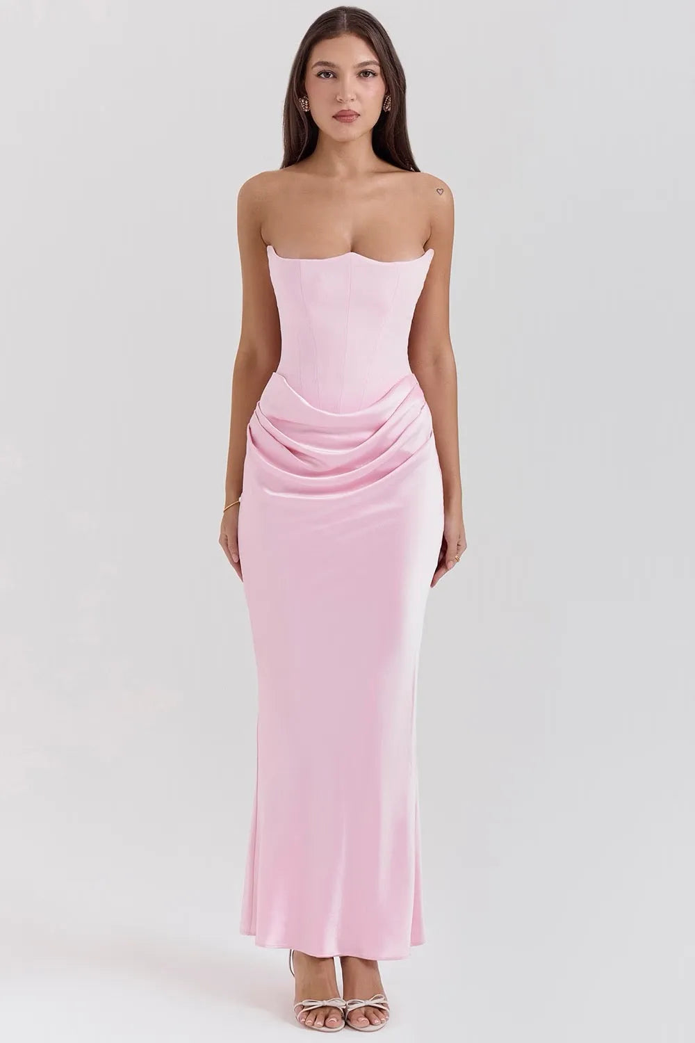 Aletheia strapless maxijurk voor dames